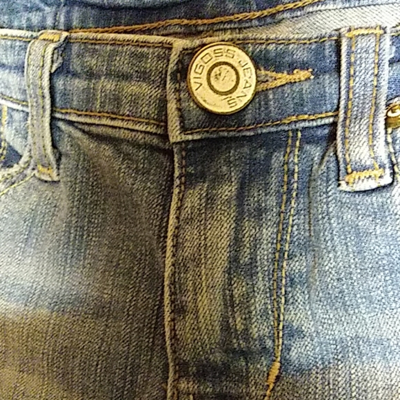 Vigoss jeans sz 3 cropped shorts 28x13 embellished - Picture 4 of 7